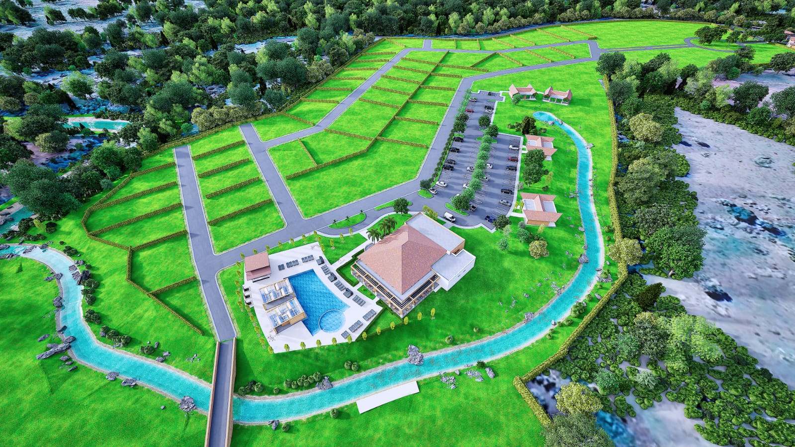 Master plan de Boca de Yuma Country Club con los solares